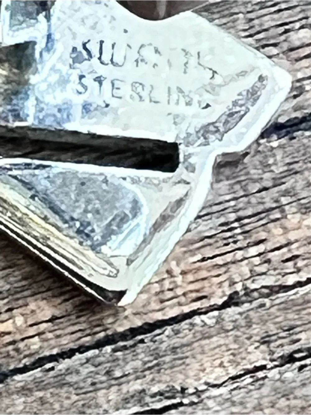 Sterling Silver Geometric Swank cuff links